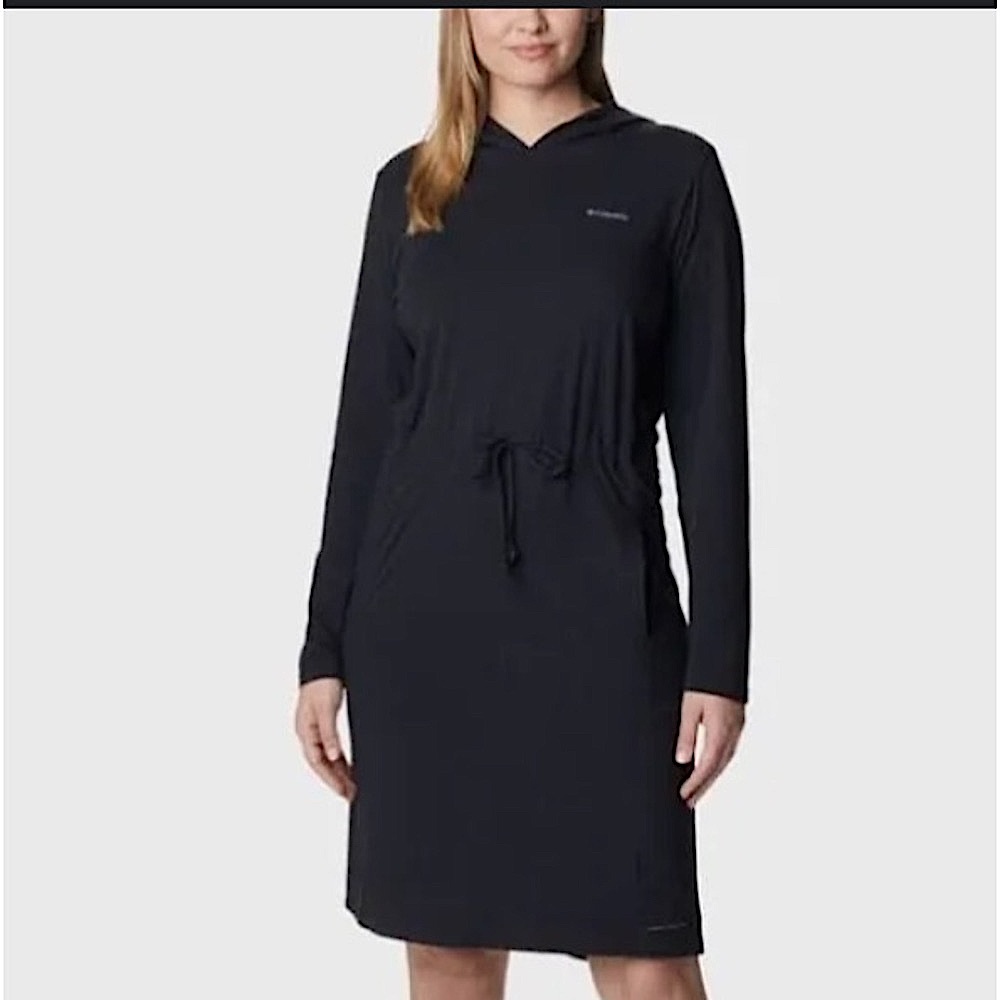 Columbia Women's Sun Trek Hooded Coverup Color: BLUE Pictures #1 &5 Dress Color